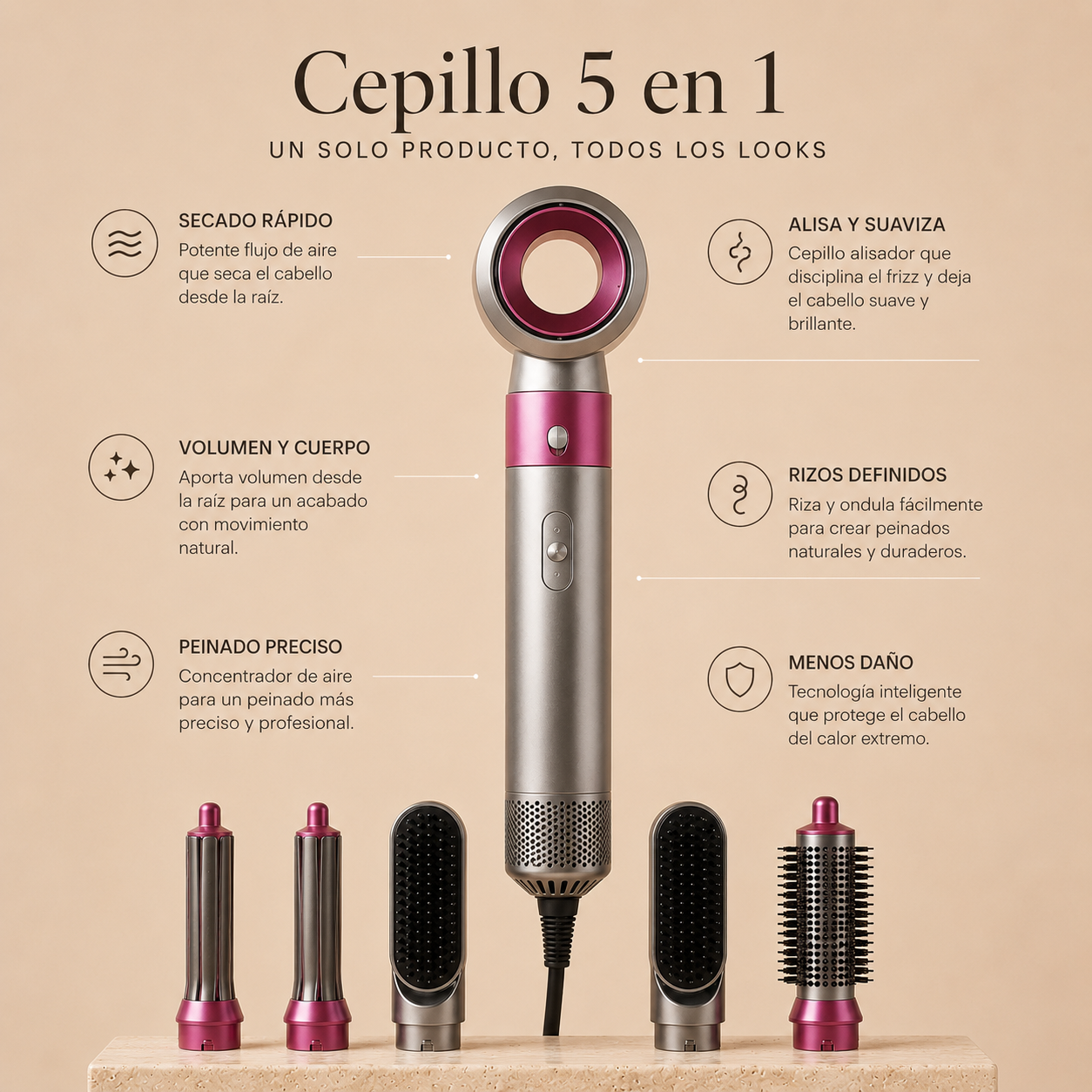 Lumera Cepillo 5 en 1
